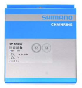 Shimano Kettenblatt STEPS SM-CRE50 44 Zähne 46.5 mm Kettenlinie mit doppeltem Hosenschutz 